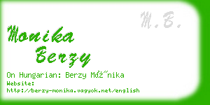 monika berzy business card